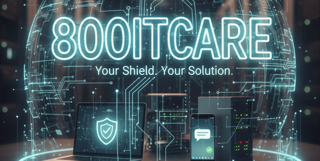 A professional graphic that visually represents the "8 Core Values" mentioned in the article, perhaps with the 800ITCare logo.