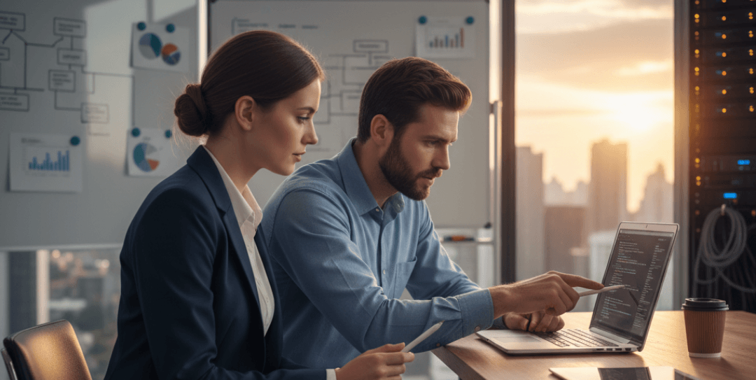 An expert from 800ITCare providing on-demand IT support for a business in Dubai.