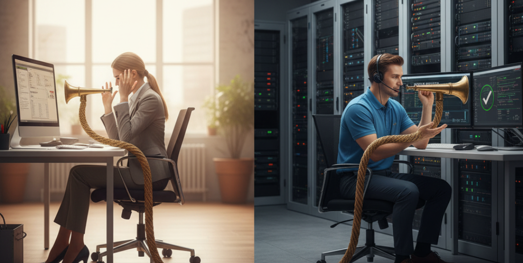 Professional IT support team helping a small business in UAE, providing outsourced IT services, cybersecurity, and managed solutions