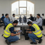 IT support engineers providing onsite technical assistance to businesses in Sharjah