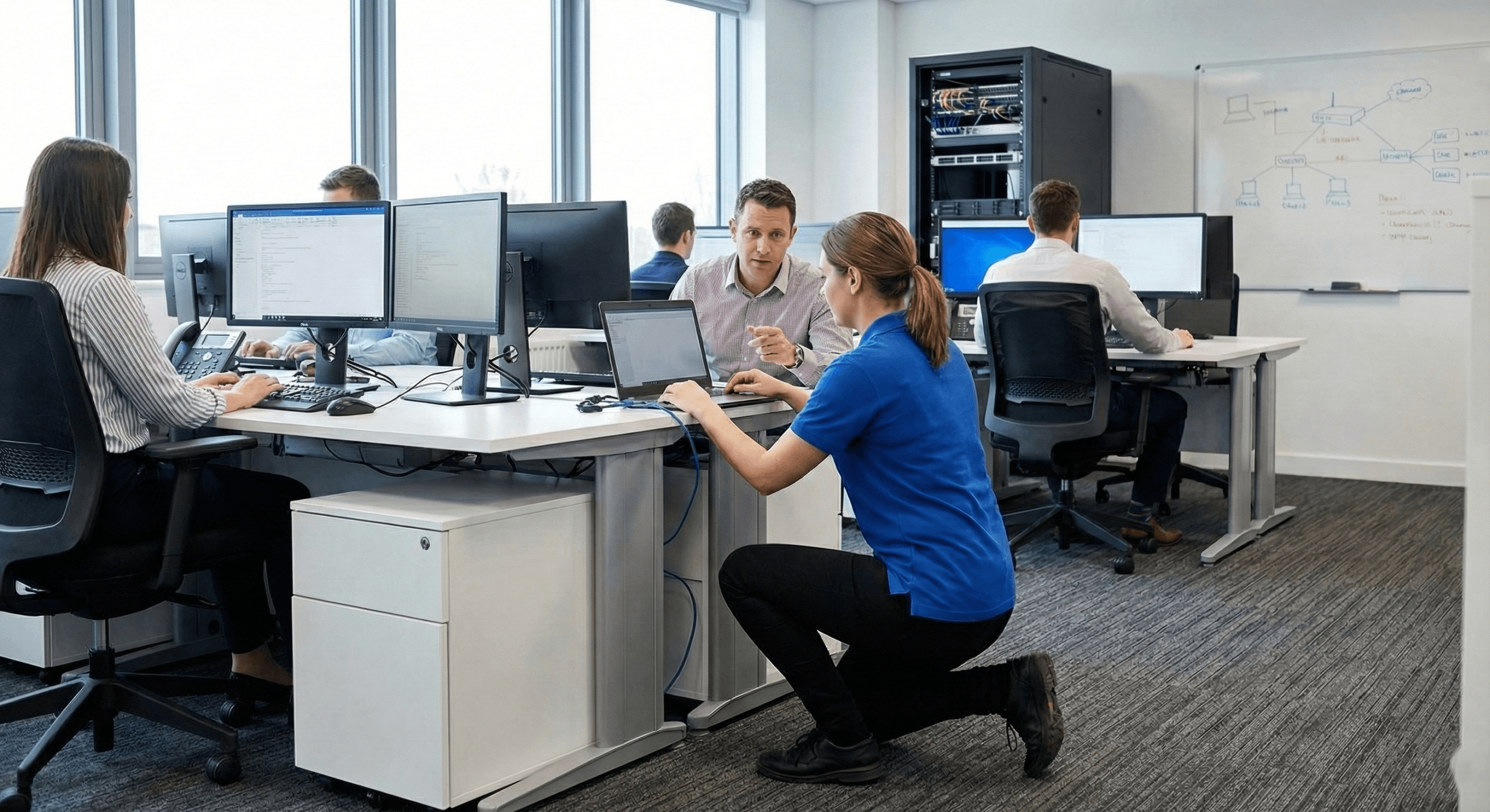 On demand IT support engineers providing immediate technical assistance to businesses in the UAE