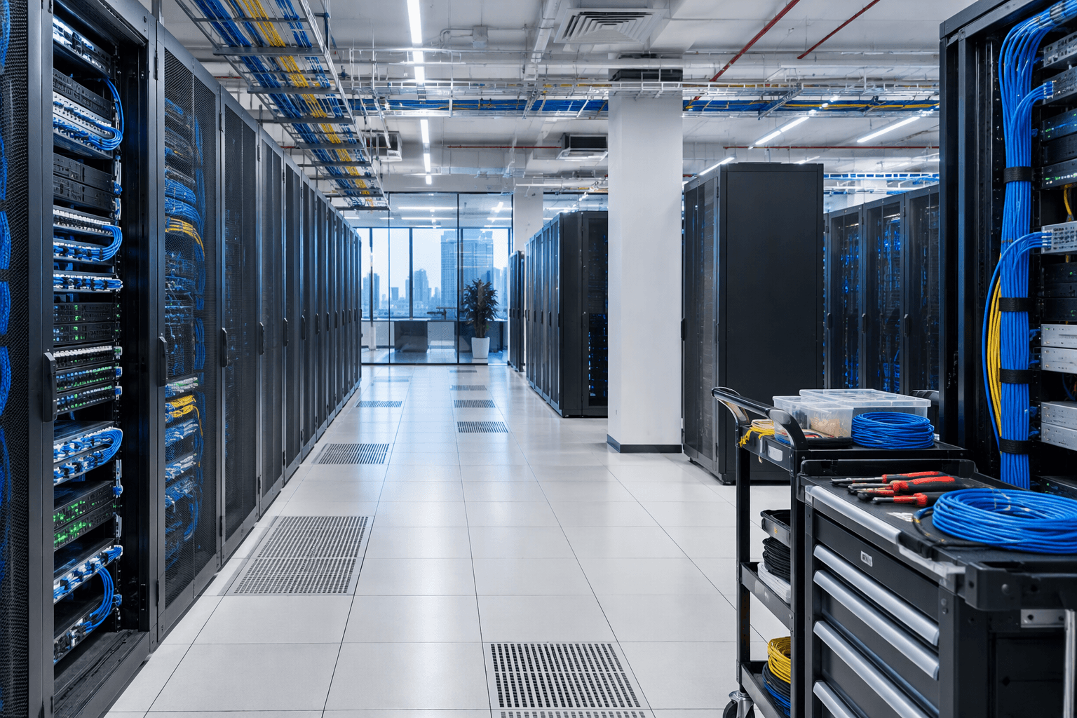 800 IT Care engineer providing on-site IT support at a Dubai office